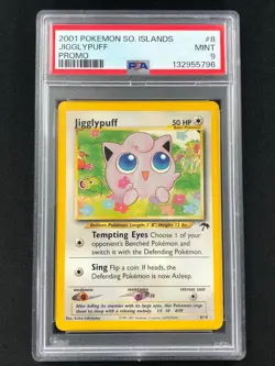 Pokemon 2001 Jigglypuff 8/8 Islands Promo PSA 9 - Image 1