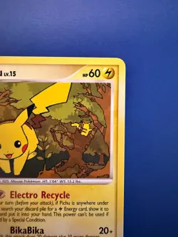 🔥 2007 Pokemon Pikachu 94/123 Mysterious Treasures Raw NM+ Near Mint 🔥 - Image 5