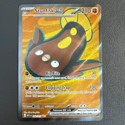 Pokemon TCG Ascended Heroes Stunfisk EX Full Art 252/217 NM - Image 1