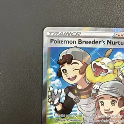 Pokemon Breeder's Nurturing (Full Art) 188/189 Swsh03: Darkness Ablaze Holo NM - Image 3