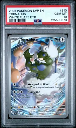 2025 POKEMON SVP EN-SV BLACK STAR PROMO #210 TORNADUS PSA 10 - Image 1
