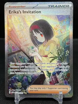Pokemon TCG 151 Erika's Invitation Special Illustration Rare 203/165 M/NM 231 - Image 1