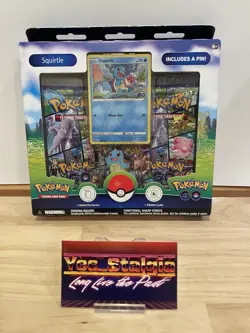 New! Sword And Shield Pokemon Go TCG Squirtle Pin Box Unopened FAST SHIPPING! - Image 1