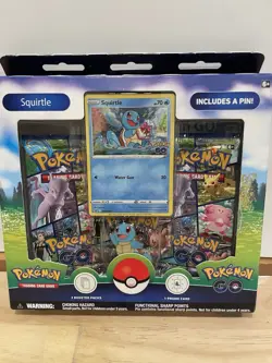 New! Sword And Shield Pokemon Go TCG Squirtle Pin Box Unopened FAST SHIPPING! - Image 2