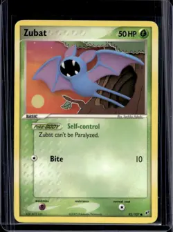 2005 Pokemon EX Deoxys Zubat #83/107 - Image 1