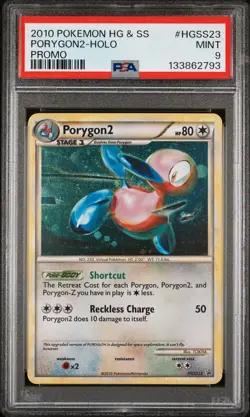 2010 POKEMON HEARTGOLD & SOULSILVER PROMO #HGSS23 PORYGON2-HOLO PSA 9 - Image 1