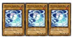 Yugioh- 3X Mystical Shine Ball - Common - 1st Edition - AST-004 - Near Mint - Image 1