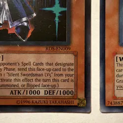 Silent Swordsman LV3 [1st Edition] RDS-EN009 & LV5 FET-EN008 Yu-Gi-Oh! TCG Holo - Image 4