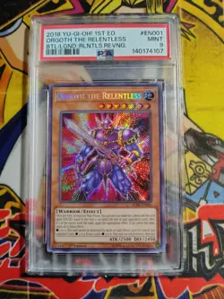 Yu-Gi-Oh! Orgoth the Relentless Battles of Legend Secret Rare PSA 9 - Image 1