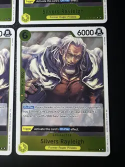 One Piece English - Silvers Rayleigh - OP14-108 - R - NM Playset x4 - Image 4