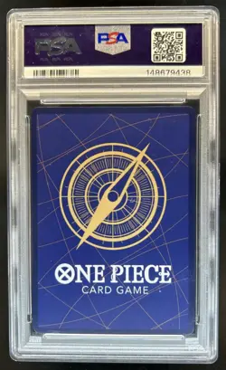 2026 One Piece Seven Dracule Mihawk Secret Rare Manga Art #OP14-119 PSA 10 - Image 2