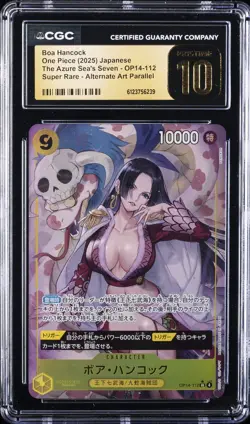 2025 ONE PIECE THE AZURE SEA'S SEVEN JAPANESEALT ART BOA HANCOCK CGC 10 PRISTINE - Image 1