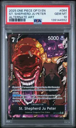 2025 ONE PIECE CARRYING ON HIS WILL ALT ART #084 ST. SHEPHERD JU PETER PSA 10 - Image 1