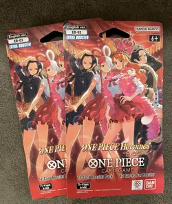 ONE PIECE Heroines EB-03 Lot x2 Sleeved Booster pack English Unopened In-hand - Image 1