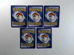 Pokemon 5 Card Lot NM Pokemon Rainbow Trainer & Full Art Supporter Cards - Image 2