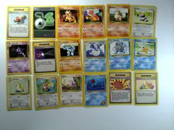Pokemon TCG original Base Set WOTC Bundle Job Lot 21 Cards Total 1999 - Image 1