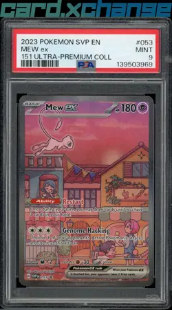 SV: Scarlet & Violet Promo Cards #053 Mew ex PSA 9 - Image 1