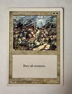 Wrath of God Magic the Gathering Card MTG 5th Edition Excellent Condition!!! - Image 1