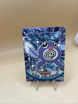 POLIWAG #60 Topps TV Animation BLUE LOGO Pokemon Card LP - Image 2