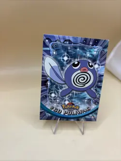 POLIWAG #60 Topps TV Animation BLUE LOGO Pokemon Card LP - Image 3