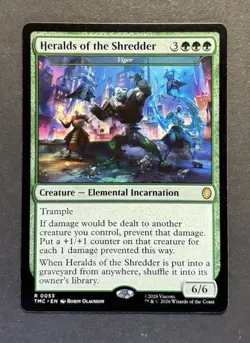HERALDS OF THE SHREDDER - VIGOR #53 | Magic The Gathering TMC Card MTG 0053 - Image 1