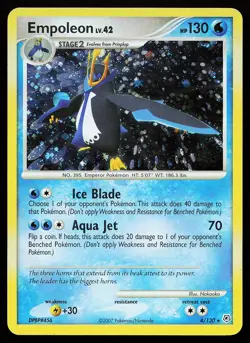 Empoleon 4/130 Holo Rare Diamond and Pearl Pokemon Card - Image 1