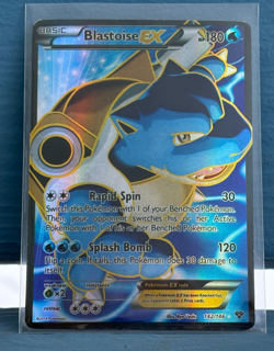 2014 Pokemon Blastoise EX ultra rare XY Holofoil card 142/146 - Image 1