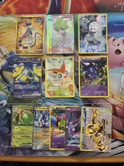 Pokemon Card Lot Full Art Alt Art Fire Wally Victini Meloetta - Image 1
