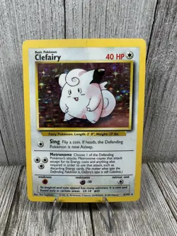 Clefairy 005/102 Base Set Holo HP - Pokemon Card TCG Vintage - Image 1