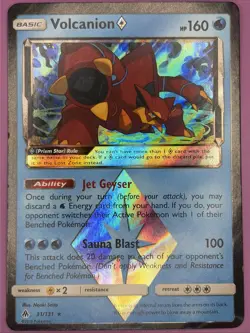 Volcanion Prism Star 31/131 Forbidden Light Holo Pokemon Card - Image 1
