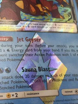 Volcanion Prism Star 31/131 Forbidden Light Holo Pokemon Card - Image 3