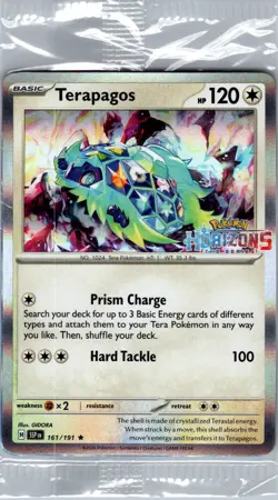 Terapagos - 161/191 - Horizons Stamp - Pokemon Card - Sealed - Image 1