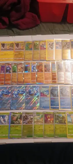 Pokemon Card Collection Lot Pikachu, Blastoise, Rainbow Rare - Image 3