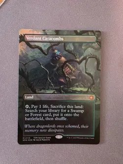 Magic The Gathering MTG - Verdant Catacombs (Borderless) Foil - Image 1