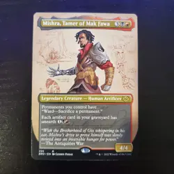 Mishra, Tamer of Mak Fawa 295 R Borderless The Brothers' War MTG (NM) - Image 1