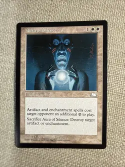 Aura of Silence LP - Weatherlight - Magic the Gathering MtG - Image 1