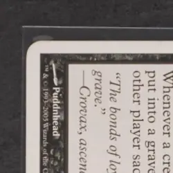 2005 MAGIC THE GATHERING 9TH EDITION #135 GRAVE PACT - Image 3