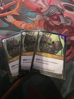 Riftbound Salvage Uncommon OGN 224/298 NM x3 playset - Image 1