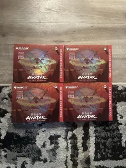 MTG Avatar The Last Airbender Factory Sealed Collector Booster - Lot Of 4 - Image 1
