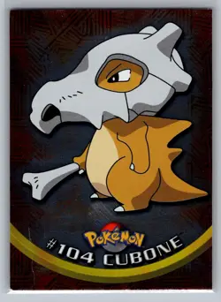 Cubone #104 Topps Pokemon Card - Foil - Blue Logo - LP - Image 1