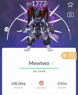 Pokemon Go PTC Acc, Guaranteed Lucky Armor Mewtwo - Image 1