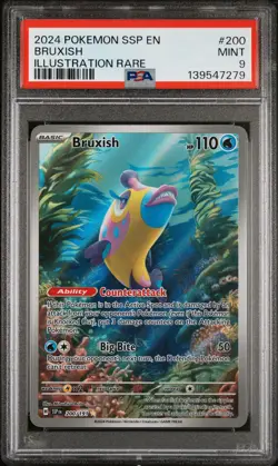 2024 POKEMON SSP EN-SURGING SPARKS ILLUSTRATION RARE #200 BRUXISH PSA 9 - Image 1