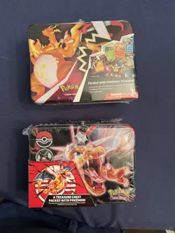 2020 & 2023 Pokemon Fall Collector Chest Tins Factory Sealed - Image 1
