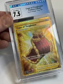 Pokemon (2020) Vivid Voltage Gold Card Cape of Toughness 200/185 CGC 7.5 MINT - Image 5