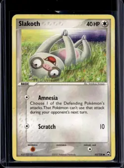 2007 Pokemon EX Power Keepers Slakoth #63/108 - Image 1