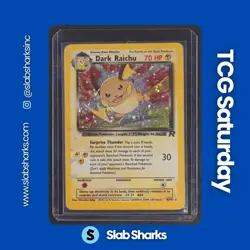 2000 POKEMON TEAM ROCKET #83/82 DARK RAICHU HOLO SECRET RARE - Image 1