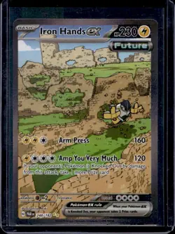 2023 Pokemon SV Paradox Rift Iron Hands ex Special Illustration Rare #248/182 - Image 1