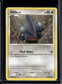 2007 Pokemon Diamond & Pearl Mysterious Treasures Gible #85/123 - Image 1