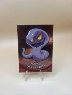 1999 TOPPS POKEMON TV #24 ARBOK RAINBOW FOIL - BLUE LABEL - Image 1