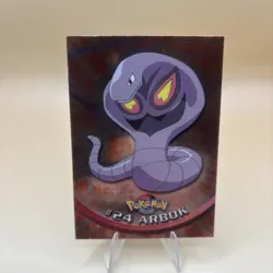 1999 TOPPS POKEMON TV #24 ARBOK RAINBOW FOIL - BLUE LABEL - Image 3